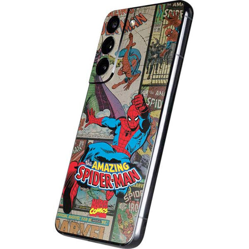 Marvel Classic Comics Amazing Spider-Man Collage Galaxy S22 Plus Skin
